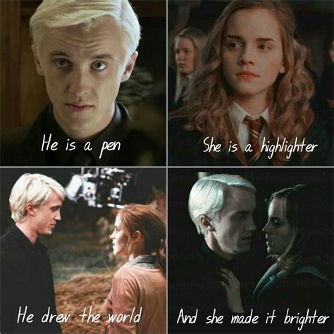 Dramione | Draco harry potter, Harry potter quotes funny, Harry potter ...