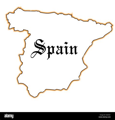 Outline Map Of Spain - chartdevelopment