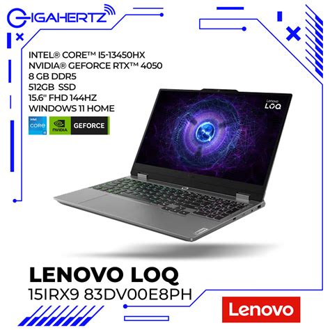 Lenovo LOQ 15IRX9 83DV00E8PH Gaming Laptop - size of lenovo loq 15irx9