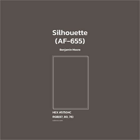 Benjamin Moore Silhouette (AF-655) Paint - color codes, matching paints ...