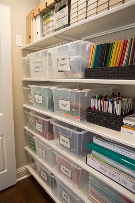 19+ Smart Office Supply Closet Organization Ideas | Home office organization, Storage room ...