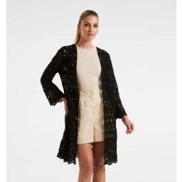 Buy Simona Longline Crochet Kimono - Forever New
