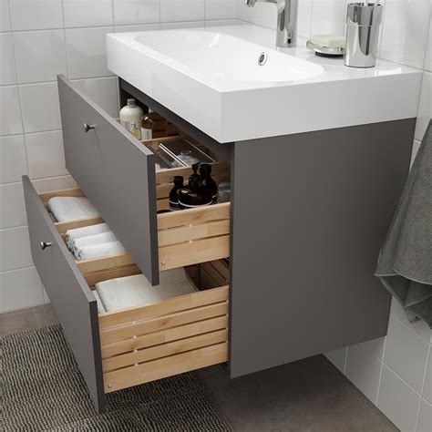 GODMORGON / BRÅVIKEN Mueble de lavabo con 2 cajones - IKEA