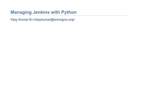 Image result for How to Execute Python Code through Jenkins Automatically