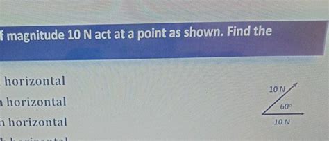 two forces each of magnitude 0N act as show. Find the resultant.heyy ...