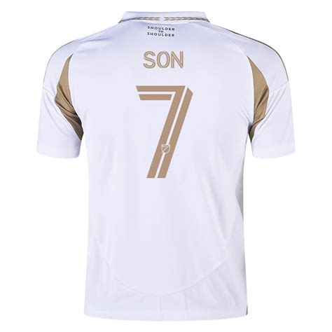adidas Youth Son Heung-min LAFC Away Jersey 25/26 (White/Gold) - Soccer ...