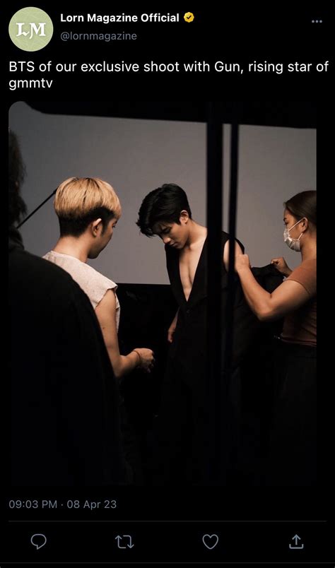 Tea ชา 🎸🥇 soundwin AU 📌 and ao3 writer on Twitter: "20.11 - Gun has a photo shoot 📸 https://t.co ...