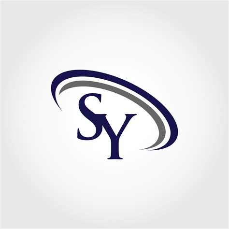 Monogram SY Logo Design By Vectorseller | TheHungryJPEG