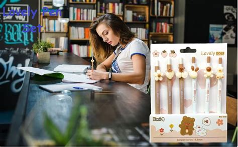 FunBlast Gel Pens for Writing, Cartoon Design Lightweight Gel Pen with ...