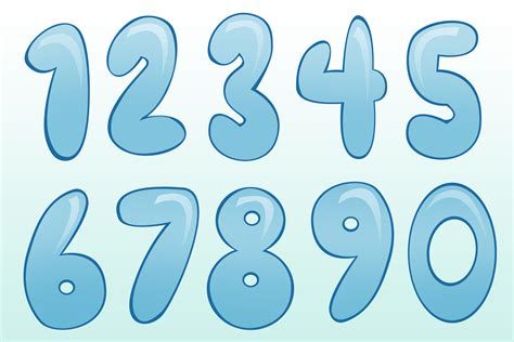 Bubble letter and numbers fonts - golfscape