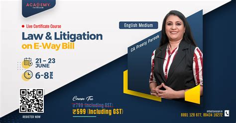 Course on Law & Litigation on E-Way Bill