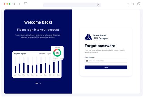 Login | Sign In | Sign Up | Forgot Password Screen UI | Web app design ...
