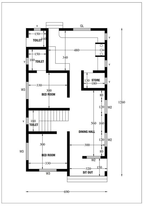 Plans Designs by 3D & CAD Ubaiz golden gate , Kozhikode | Kolo