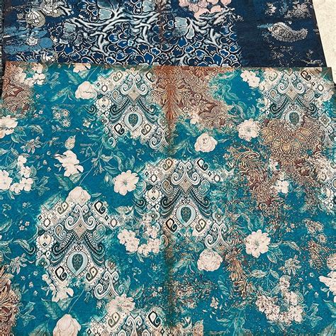 Navy Blue Baroque Floral Journal Paper Pack | Stamprints Vintage Designs