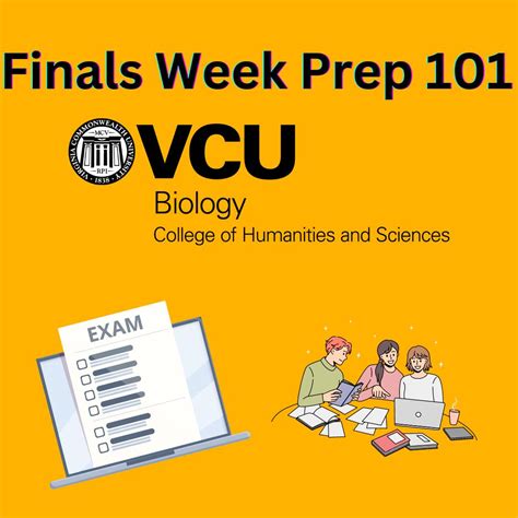 📚 Finals Week Prep 101 with VCU... - VCU Biology Department | Facebook