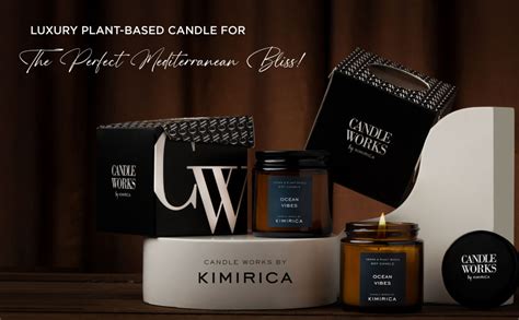 Kimirica Ocean Vibes Premium Scented Candle | Plant-Based Soy Wax ...