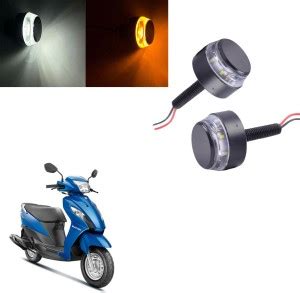 Vagary White Orange Blinking Handle Bar Indicator Light 192 Indicator ...