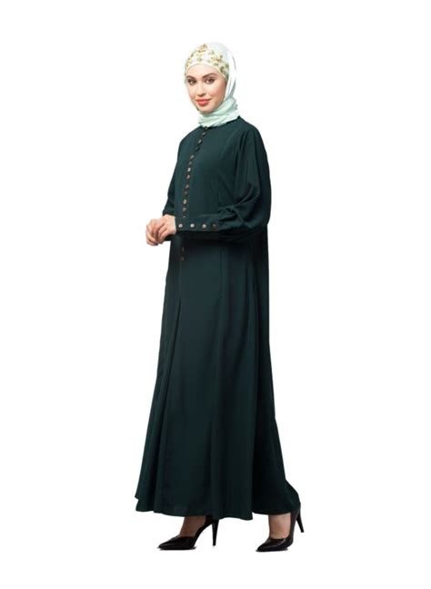Long Cuff Buttons Till Waist Umbrella Abaya | Casual Abayas | Islamicshop