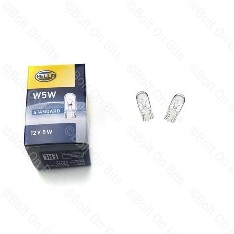 2 HELLA numberplate light/lamp W5W Bulbs fits C2 C3 C4 | eBay