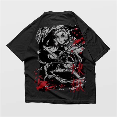 Rengoku Kyojuro - Demon Slayer Oversized T-shirt – The STATIC Store