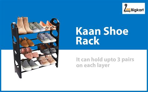 Bigkart Multipurpose Foldable Shoe Rack Cabinet Organiser 4 Shelves ...
