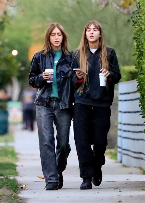 SIMI and KHADRA HAZE Out for Coffee at Alfred Coffee in West Hollywood ...