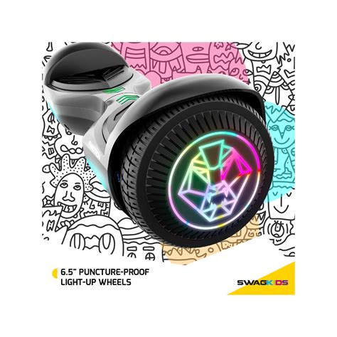 Buy Swagtron SwagBOARD EVO V2 Hoverboard with Light-Up Wheels & Balance ...