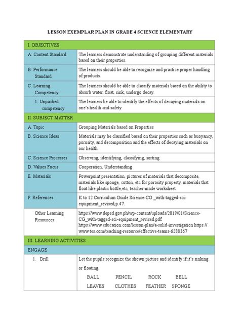 Image result for Science Lesson Plan Topics