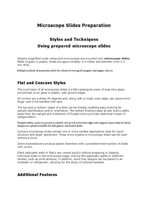 Image result for Microscope Slide Techniques