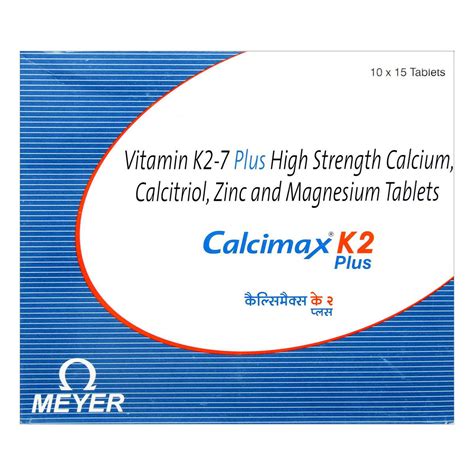 Calcimax K2 Plus Tablet | Uses, Side Effects, Price | Apollo Pharmacy