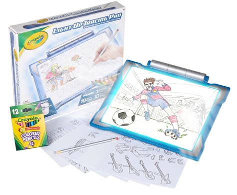 Amazon.com: Crayola Light Up Tracing Pad - Blue, Tracing Light Box for ...