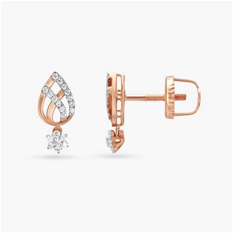 Ethereal Teardrop Diamond Drop Earrings