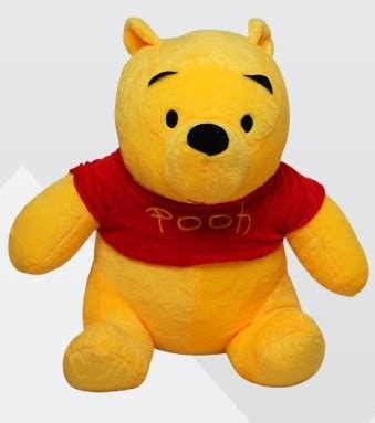 Classic Plush Pooh Bear in Red Shirt – 45 cm – TOYWOOD