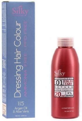 silky Dressing Hair Colour No 5 Light Chestnut I Ammoinia Free and PPD ...