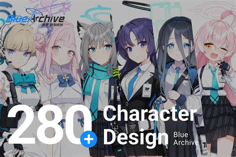 From the game to the animation, there are 280+ 'Blue Archive' character ...