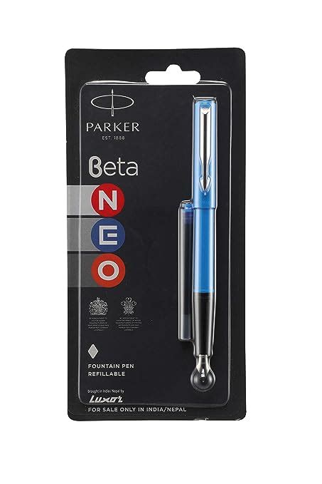 Parker Beta Neo CT | Fountain Pen | Body Color - Blue | Ink Color ...