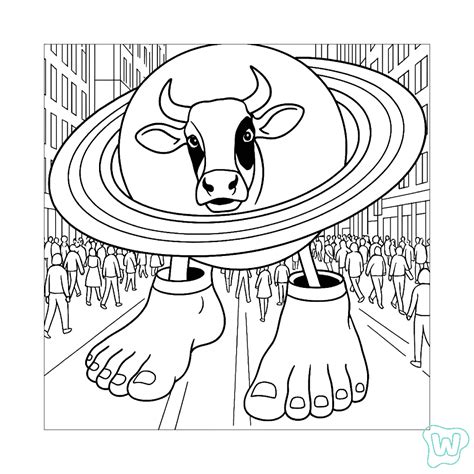 8 La Vaca Saturno Saturnita Para Colorear - Descargar Gratis