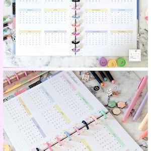 Buy 2026 Yearly Calendar Printable Big Happy Planner Insert, Letter ...