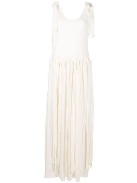 Chloé Drop-Waist Knotted Crepe Maxi Dress Price in India | Culture Circle