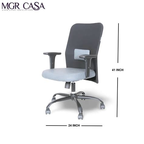 MGR NR BIG BLACK MID BACK MESH OFFICE CHAIR – MGRCASA