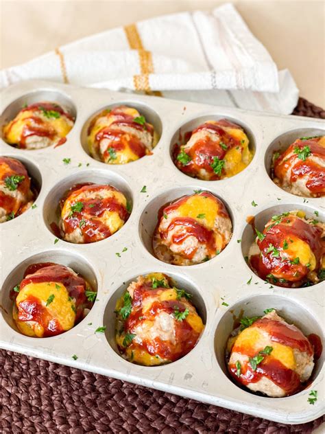 BBQ Cheddar Turkey Meatloaf Minis - Charlotte Shares