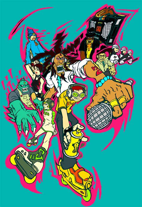 25 BRC/ JET SET ideas in 2025 | jet set radio, character design, funky art