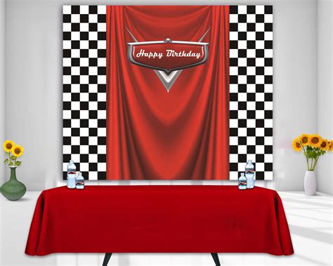 Car Backdrop for boy Party Racing Competition Photography Background ...