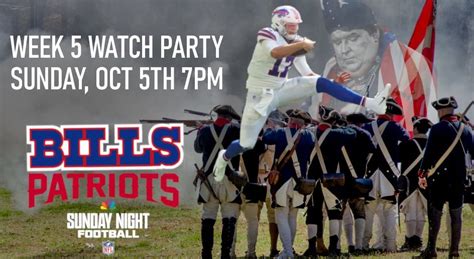 WEEK 5 WATCH PARTY: BILLS vs PATS on SNF, Lot No. 6, Tulsa, 5 October ...