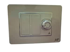 3 MODULE FLAT PLATE WITH SWITCHES (flat switch) : Amazon.in: Home ...