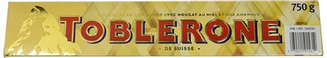 Buy Toblerone Milk Chocolate With Honey&Almond Nougat 750g (26.5oz ...