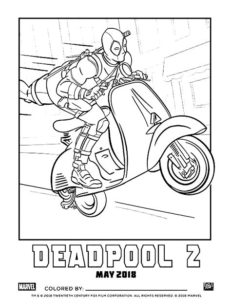 Deadpool - Deadpool Coloring Pages
