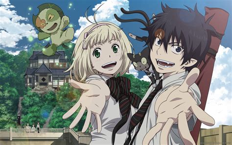 Blue Exorcist Anime HD Wallpaper: Shiemi, Rin, and Friends by Elisa Develon