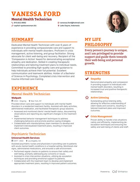 Health Resume Examples