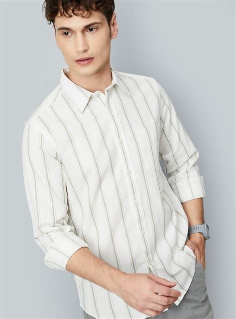 Buy Men Striped Slim Fit Shirt Online at just Rs. 1049.0 ...